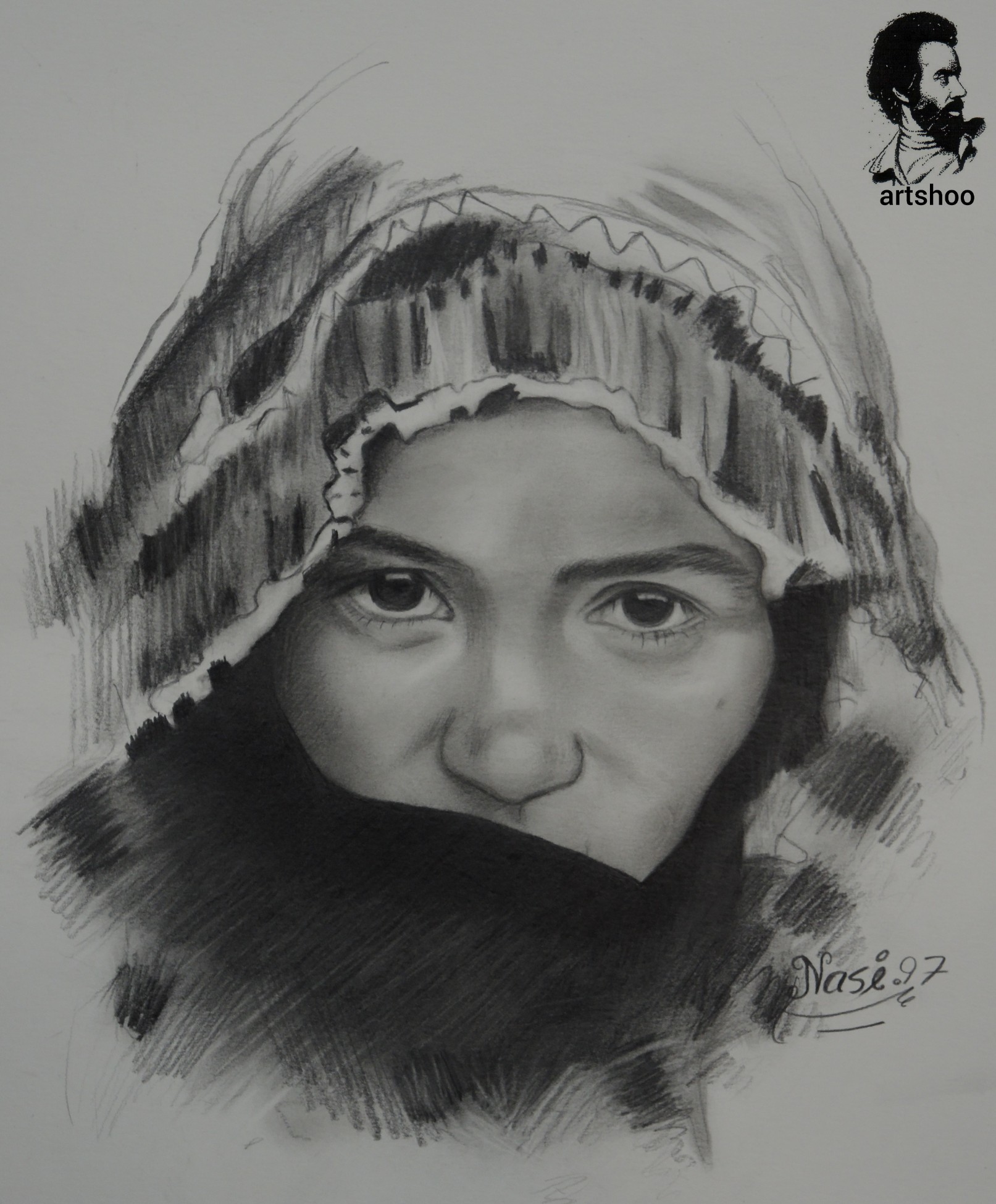 نقاشی سیاه قلم